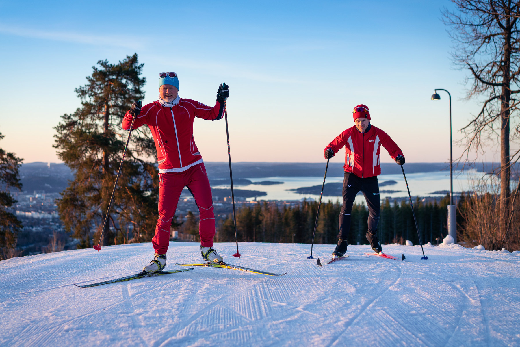 Skiløpere i Nordmarka