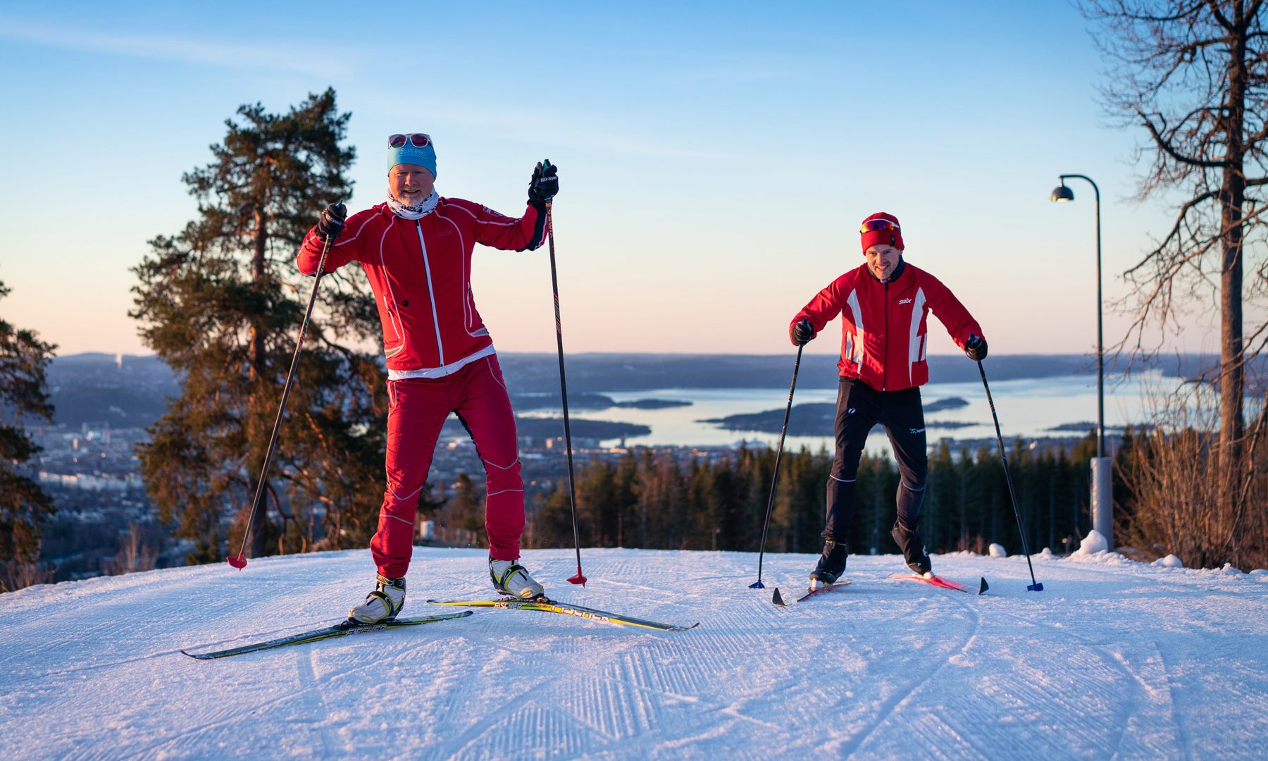 Skiløpere i Nordmarka