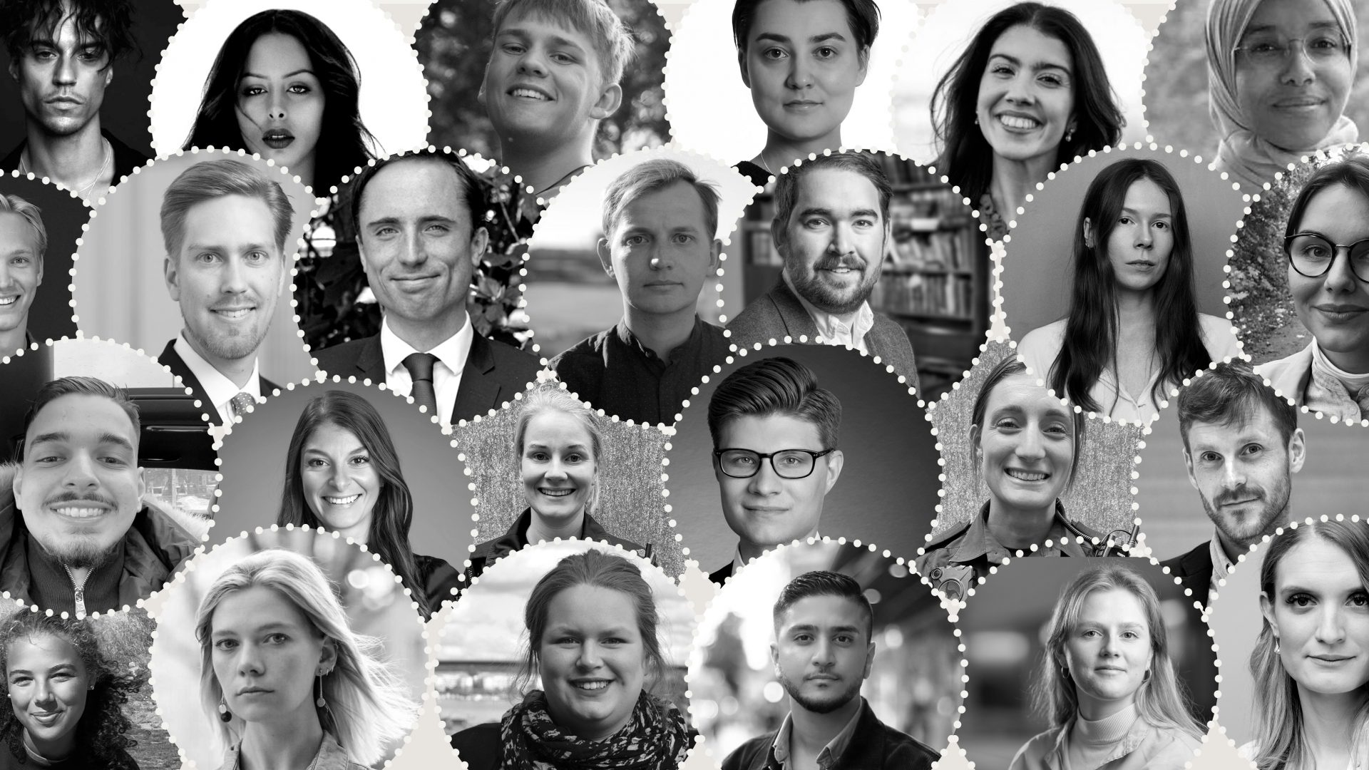 Kollasj med ansikter til 25 svenske ledere
